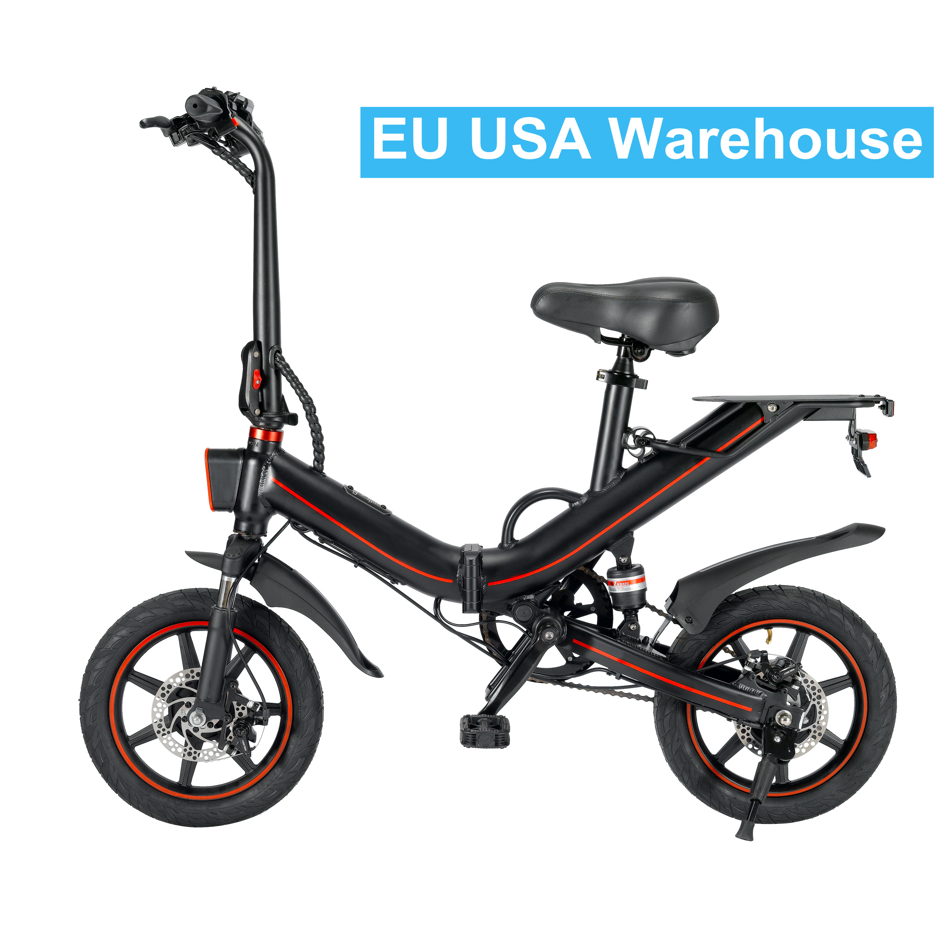 OUXI V5 folding bicicleta eletrica 14 inch wheel 500W motor 15AH battery electric bicycle electric bike EU USA warehouse