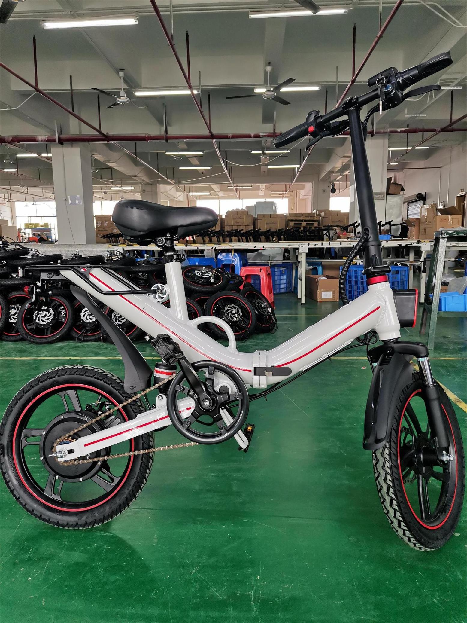 Long range electric folding bike ouxi v5 v6 niubility bike full suspension