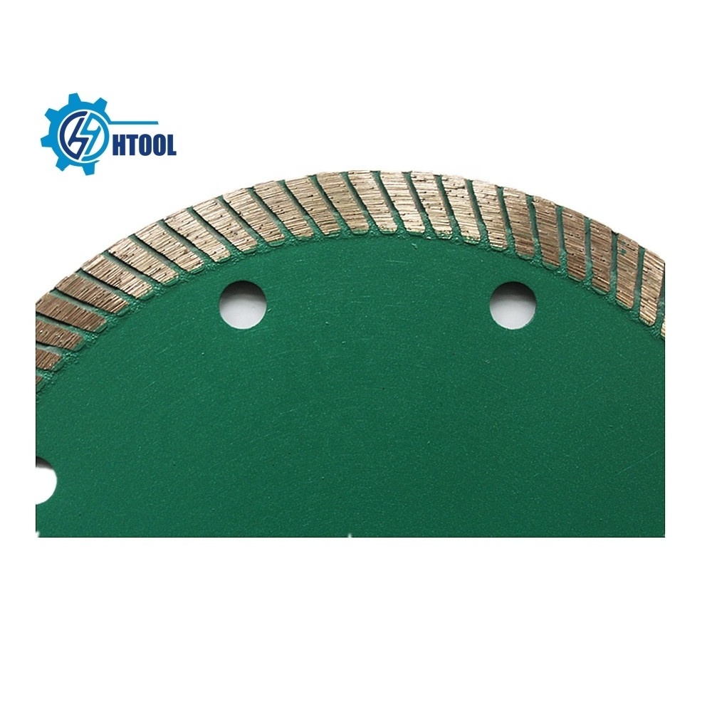 Diamond Turbo Saw Blade Hot Pressed Sintering Granite Wet Dry Cutting Blade for Cutting Slab