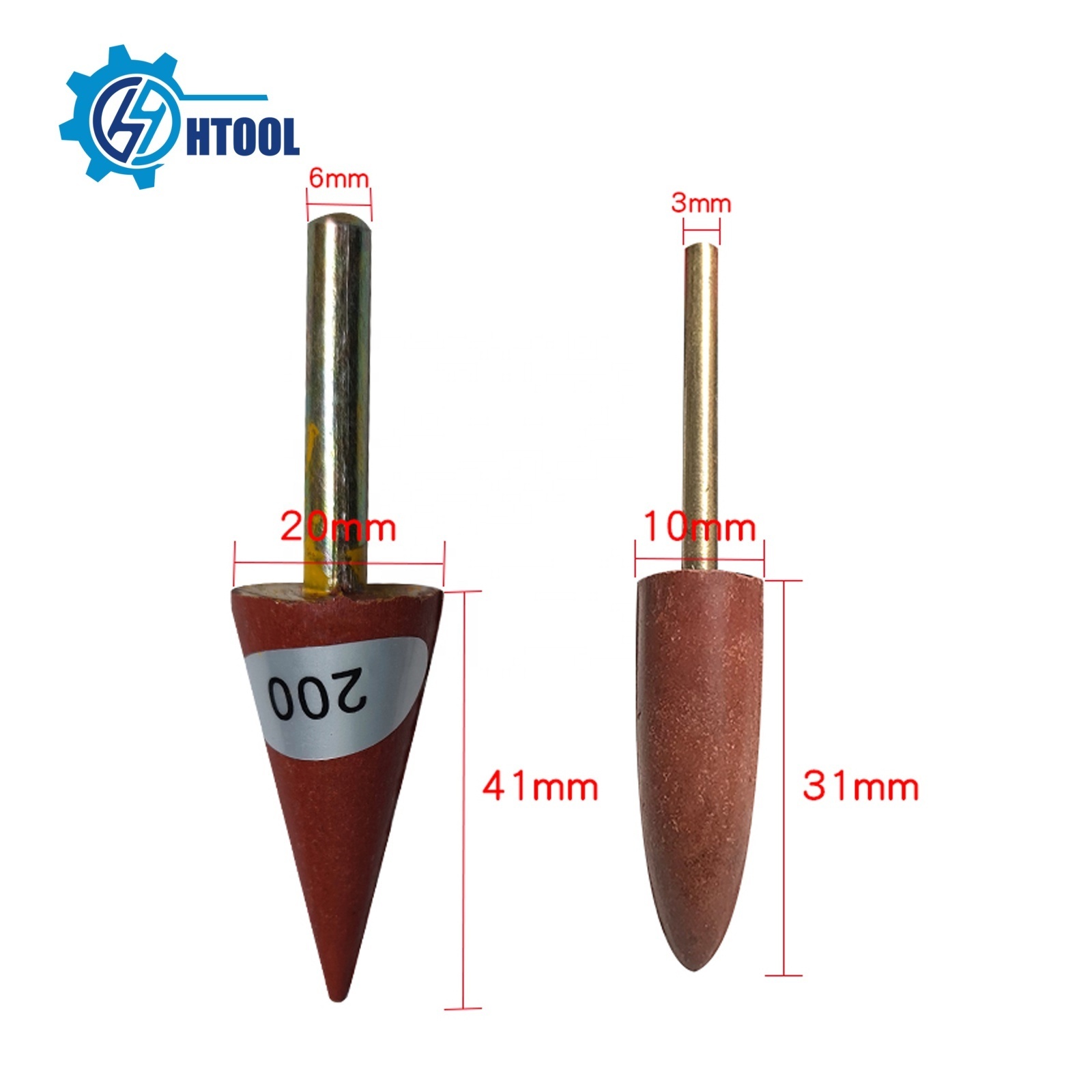 Htool Customized Resin Bond Abrasive Point Diamond Carving Bur for Stone Glass Ceramic Polishing