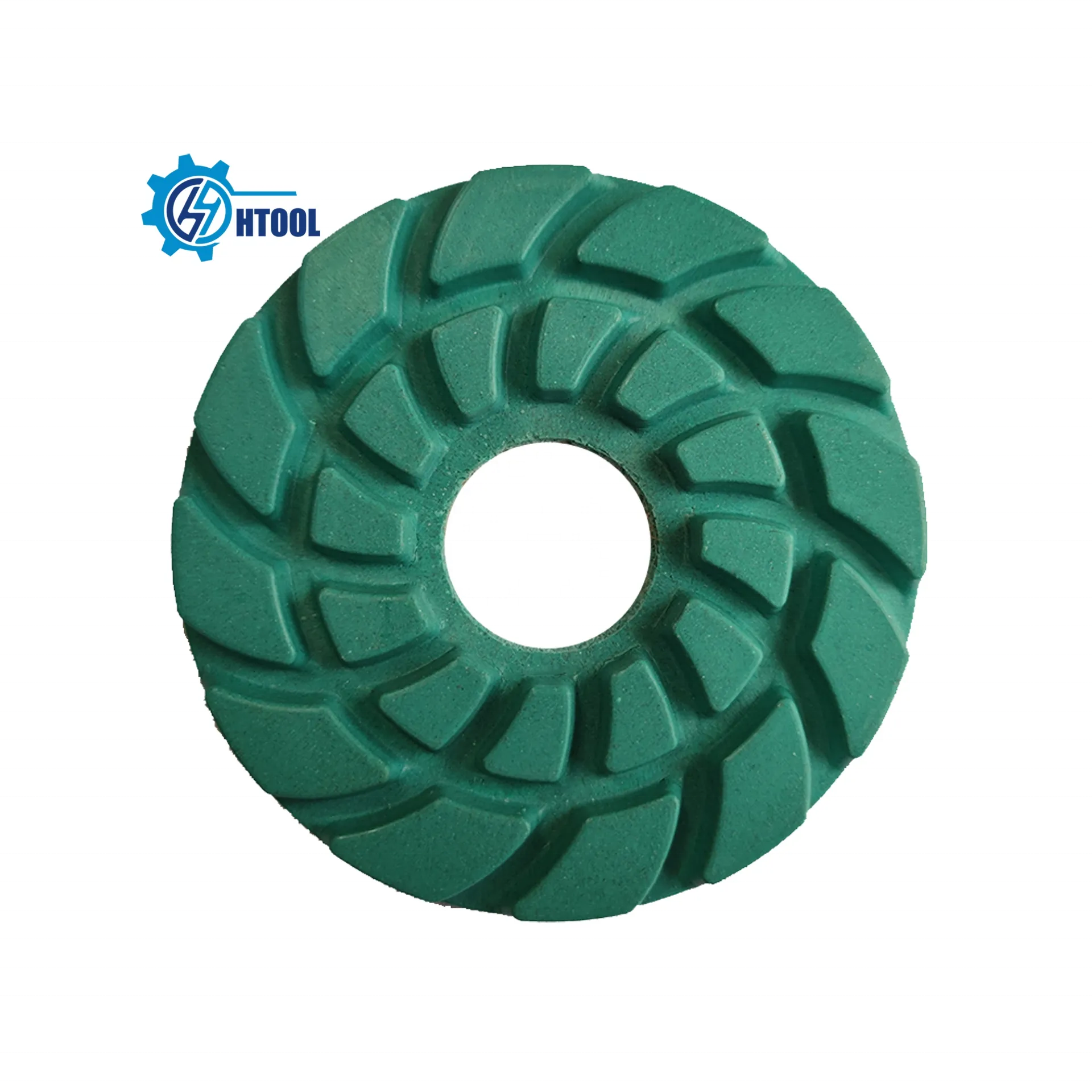 Htool 4inch Competitive Price Green Color Dry And Wet Use Buffing Polishing Pads for Concrete Quartz Stone Polishing