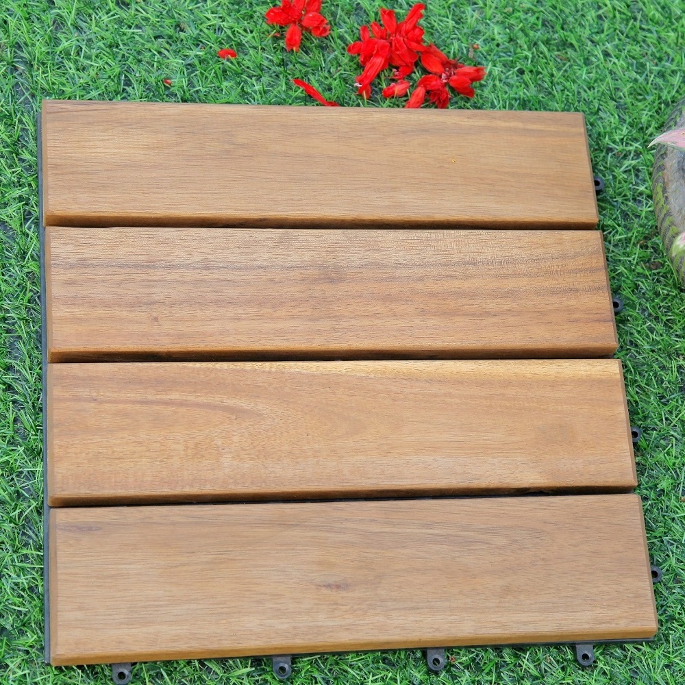 Waterproof Decking Siberian Larch Solid Wood Floor Outdoor Wood Decking Outdoor Deck Tiles