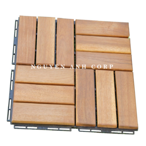 Acacia Interlocking Hardwood Floor Tiles-Oak Floor Tiles For Courtyard And Deck Use Outdoor