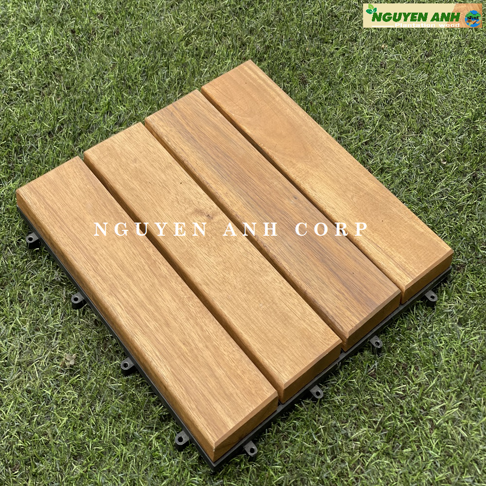 Best Grade Modern Wooden Acacia Decking Flooring Tiles in Vietnam Ready to Export Outdoor Decoration