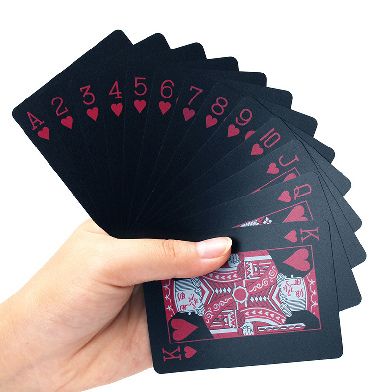 Kunshan Krell Custom wholesale black core paper playing cards baccarat props poker Niuniu Sangong cards