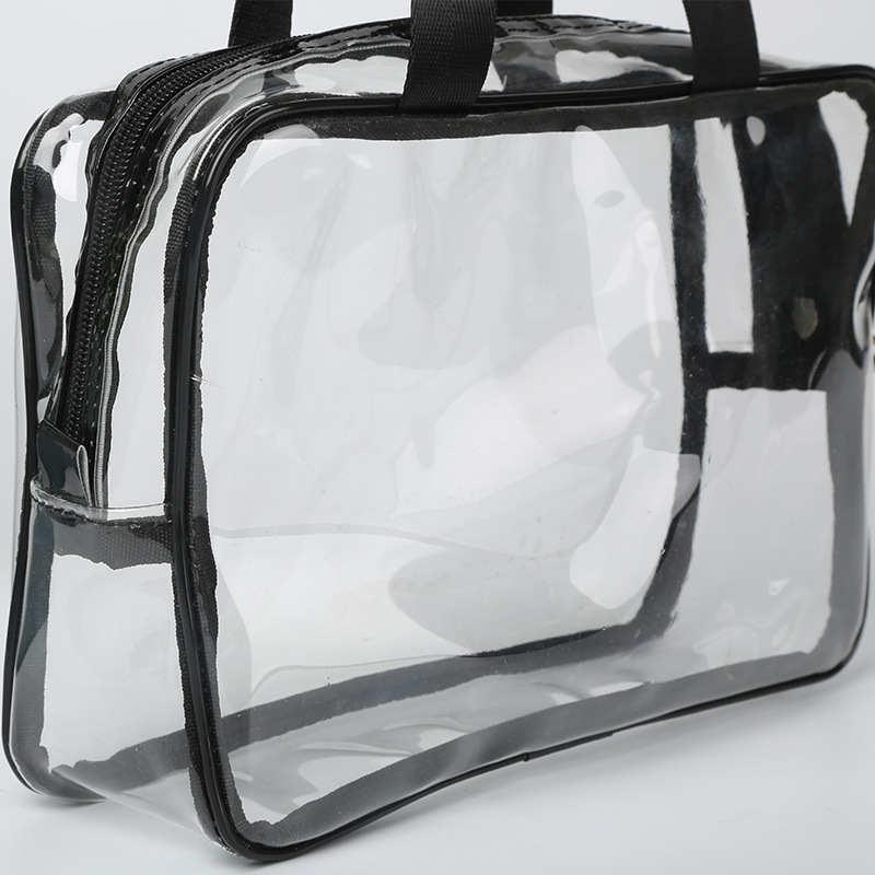 Custom pvc Transparent handbag clear bag  Game Day Clear Zippered Safety Tote