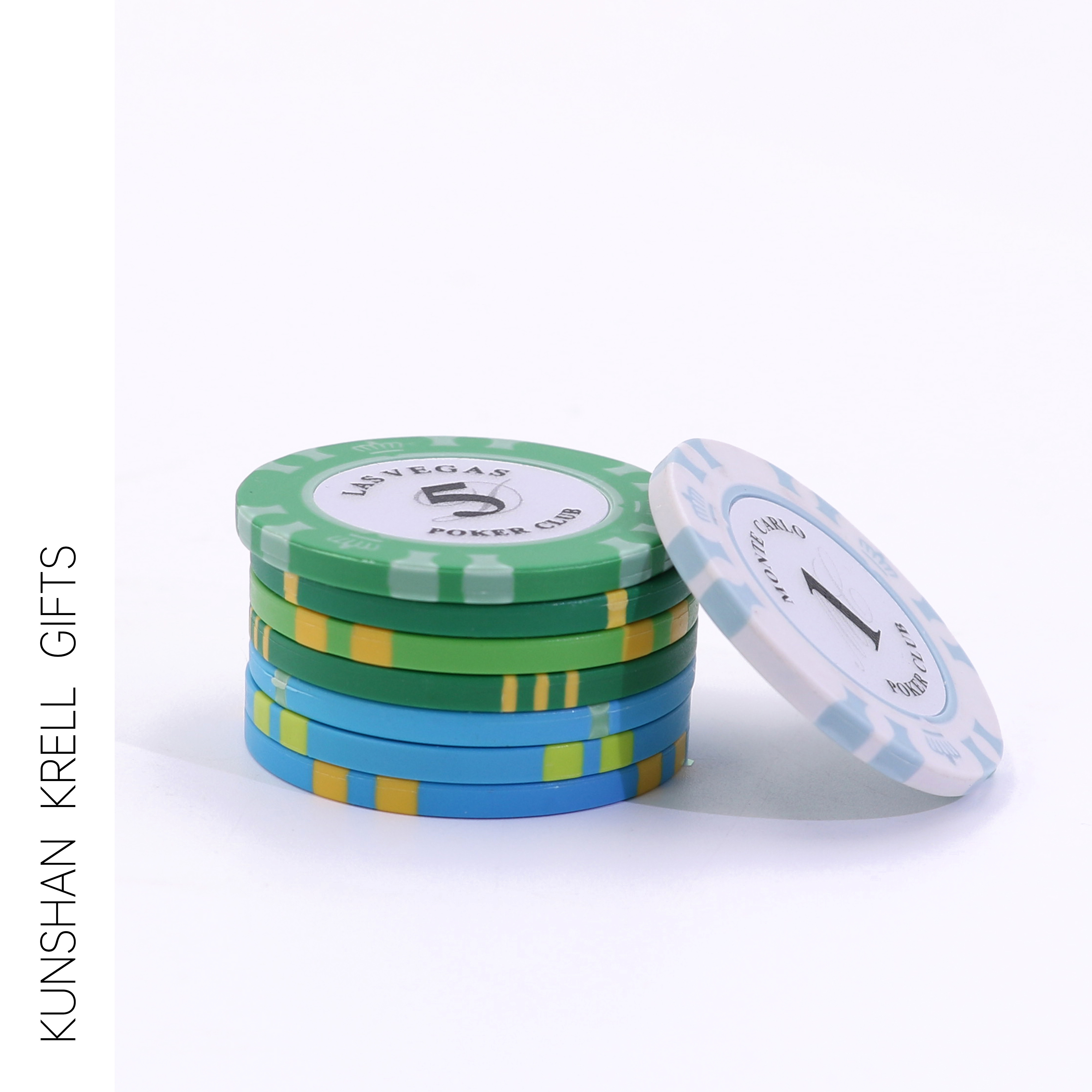 Krell Gifts Poker mahjong chess room baccarat chip anti-counterfeiting chips enamel chip coins customized