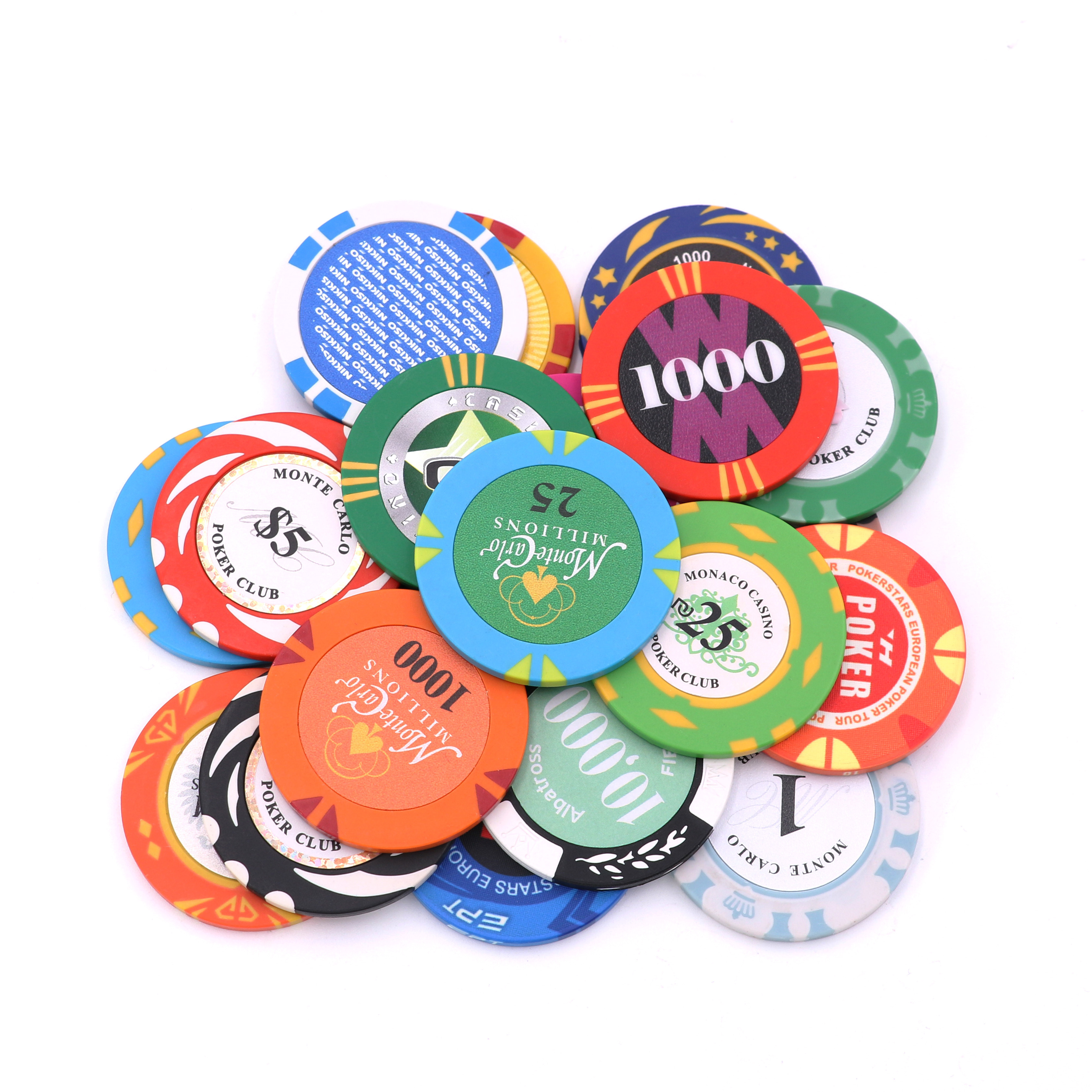 Krell Gifts Poker mahjong chess room baccarat chip anti-counterfeiting chips enamel chip coins customized