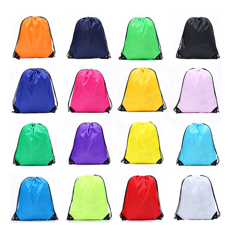 Wholesale Customized nylon swim drawstring bag Shop And Backpack Draw String Bags Custom workout bags waterproof