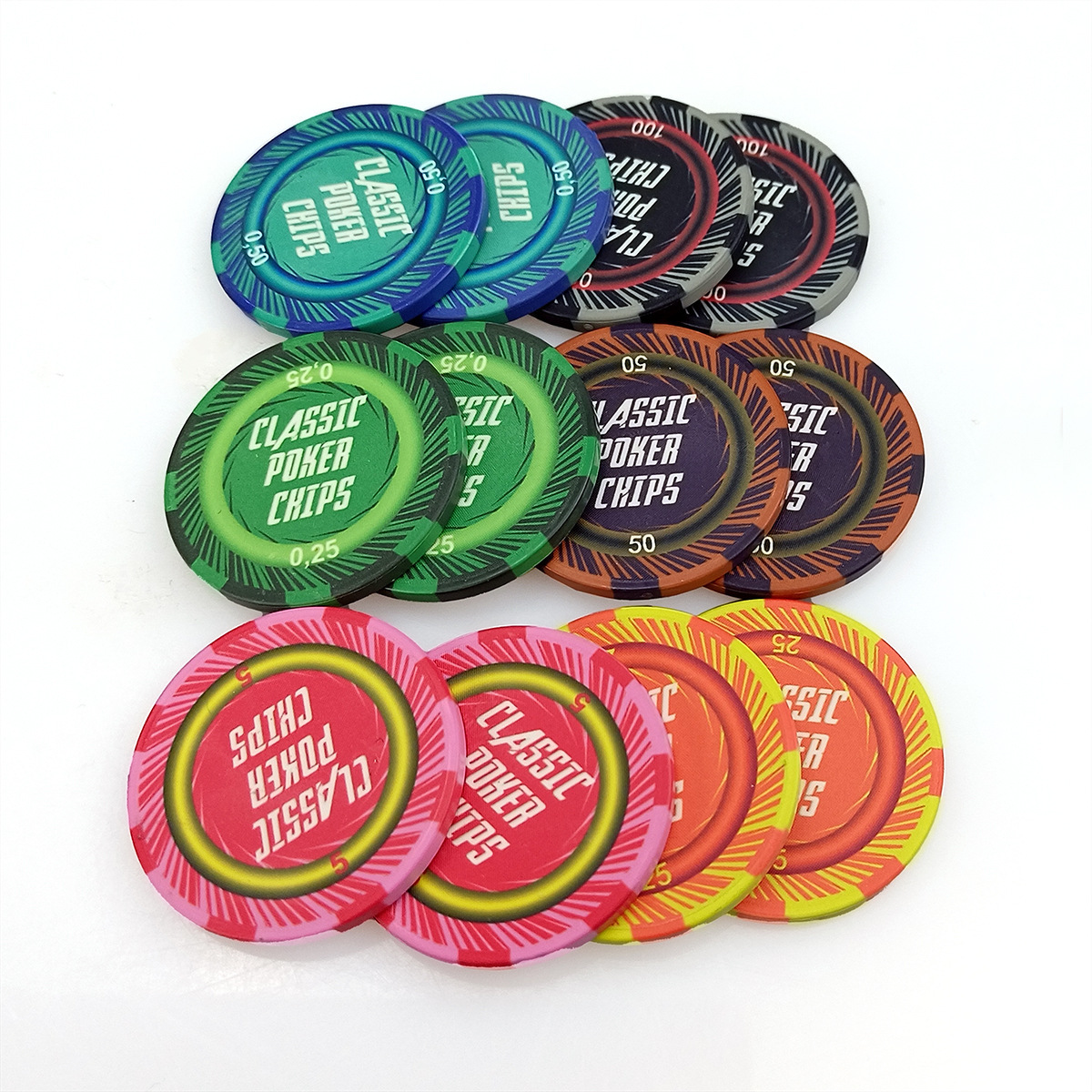 Krell Gifts custom Poker mahjong chess room baccarat chip Cheap Poker Chips Set  clay poker chips 10g