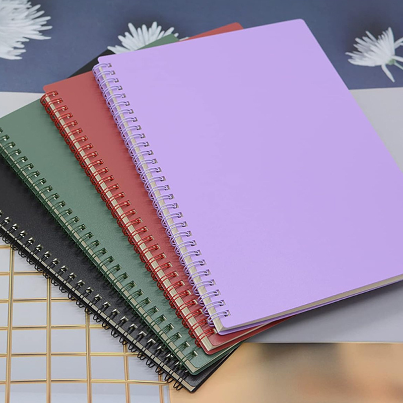 Wholesale custom logo waterproof color hardcover coil notebook picture book spiral notebook custom