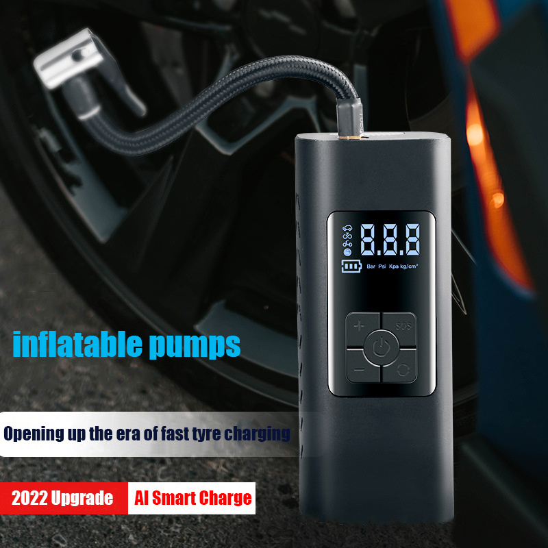 Wireless 12v Tire Inflator Digital Automatic Tire Inflators Portable Mini Cordless  Pump Car Air Compressor dial tire inflator