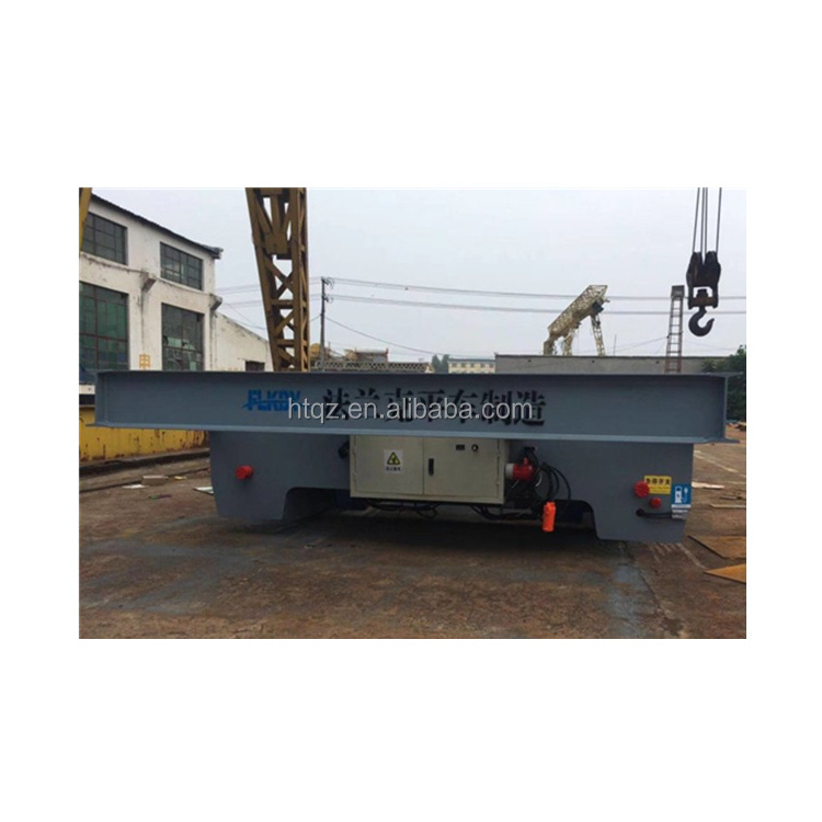 Electric flat cart paper making industry motorized rail electric vehicle transfer cart