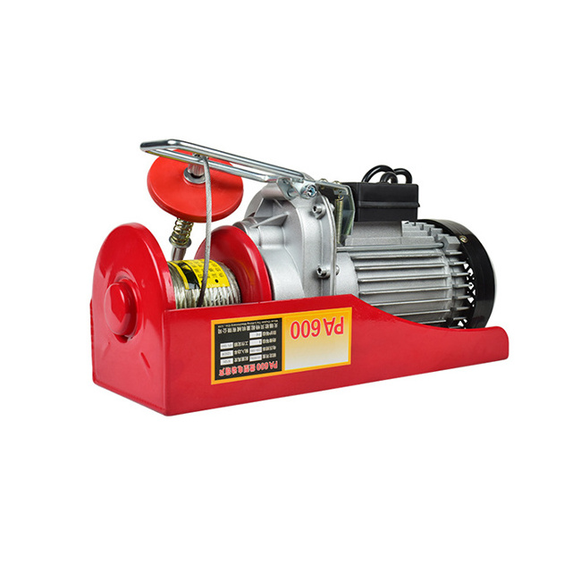 mini small pa electric motor hoist 1000kg 1ton mini electric winch 220v electric hoist for sale