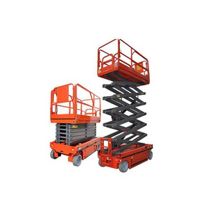 Good performance Four tires Trailer electric scissor lift 500kg Hydraulic lift working platform scaffold mobile