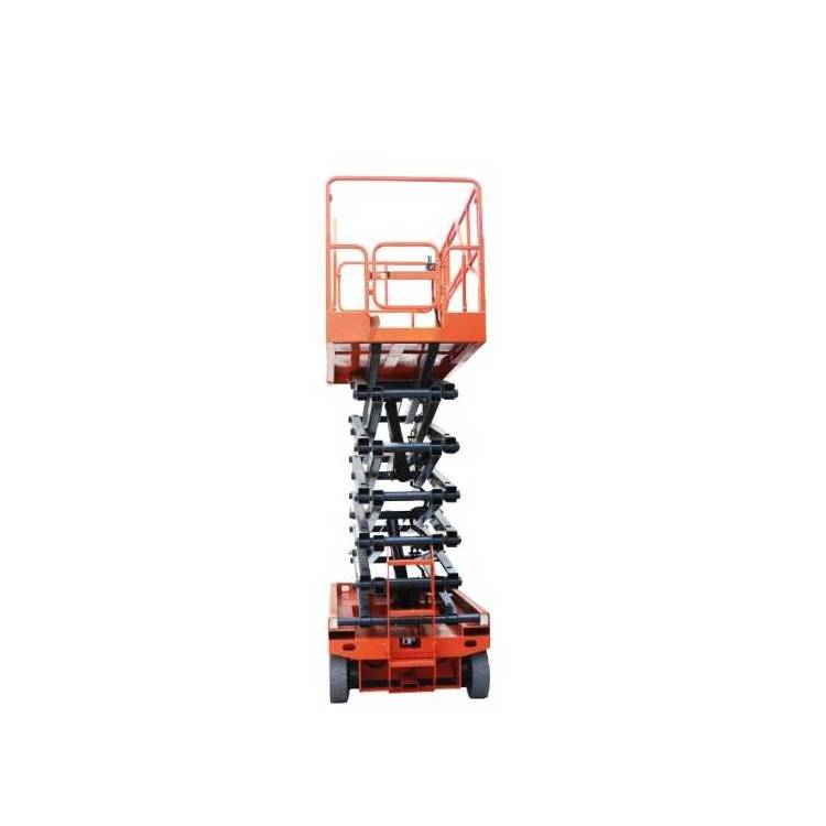 Good performance Four tires Trailer electric scissor lift 500kg Hydraulic lift working platform scaffold mobile