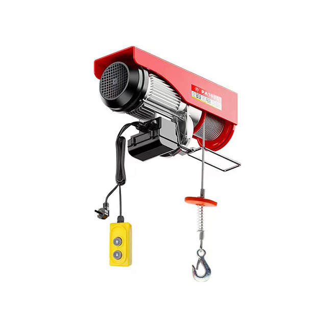 mini small pa electric motor hoist 1000kg 1ton mini electric winch 220v electric hoist for sale