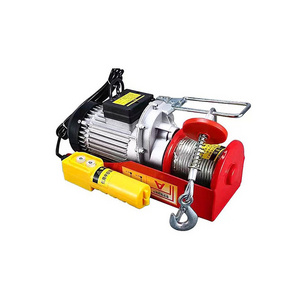 mini small pa electric motor hoist 1000kg 1ton mini electric winch 220v electric hoist for sale