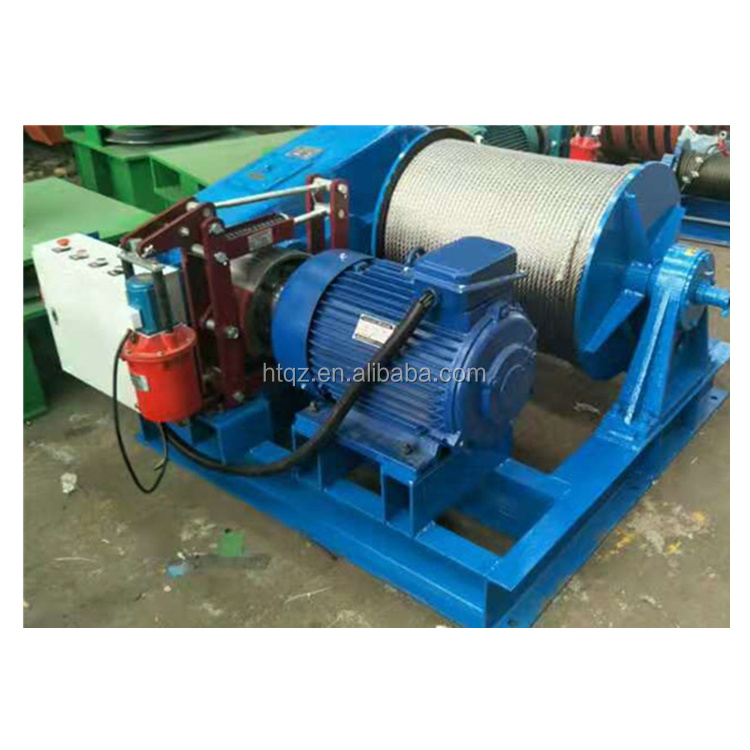 2000kg electric winch wireless remote control 3 ton 50t small drum winch