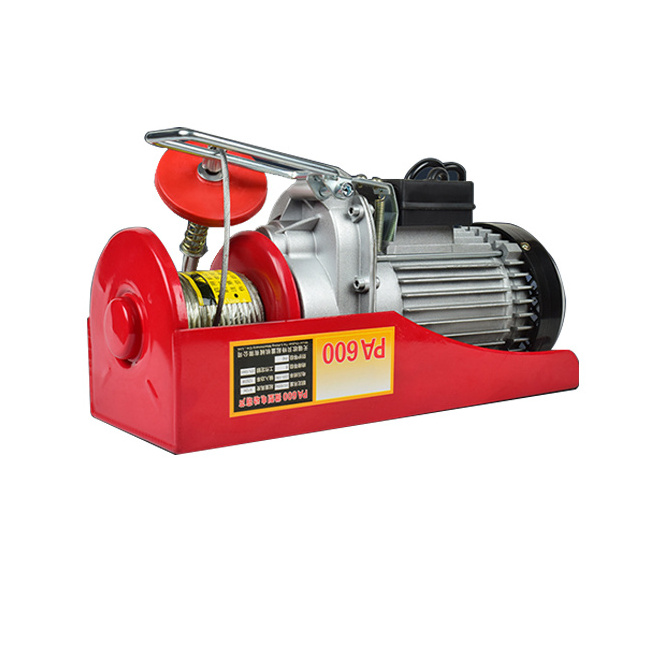 mini small pa electric motor hoist 1000kg 1ton mini electric winch 220v electric hoist for sale