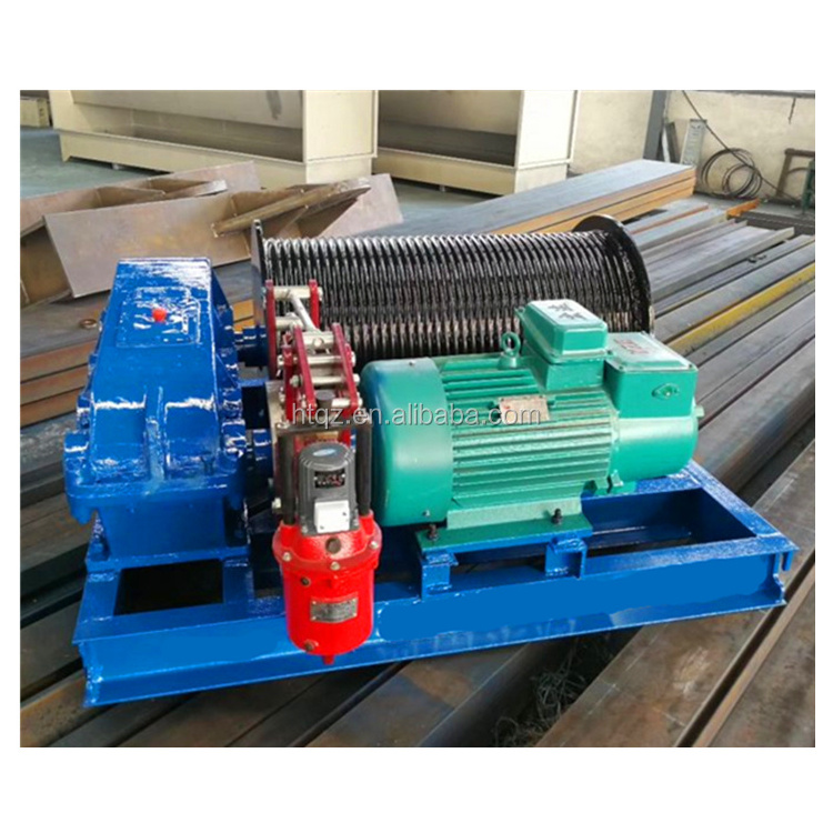 2000kg electric winch wireless remote control 3 ton 50t small drum winch