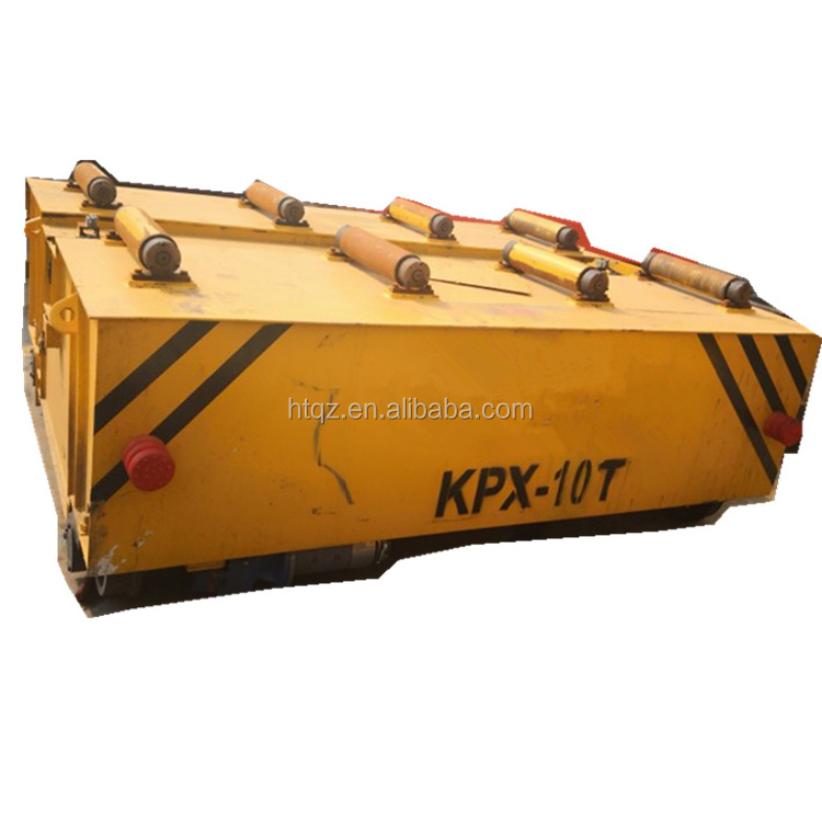 Electric flat cart paper making industry motorized rail electric vehicle transfer cart