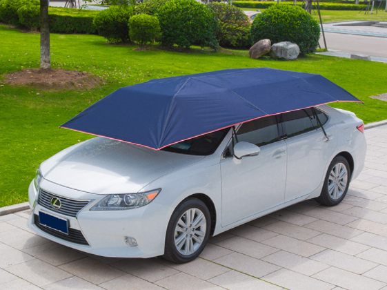 fashion electric auto automat automated automatic sunshade roller smart car cover with remote control car umbrella for cars