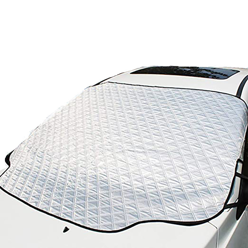 Car Windshield Snow Cover, Frost Ice Windscreen Covers with Magnetic Edges, 4 Layers Thickness Snow Protector