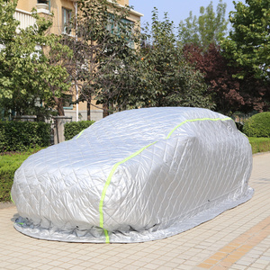 Car Hail -proof Tent Design Mesh Thickened rain, snow, hail, car, clothing, warm, sunscreen and cotton silver mop car cover