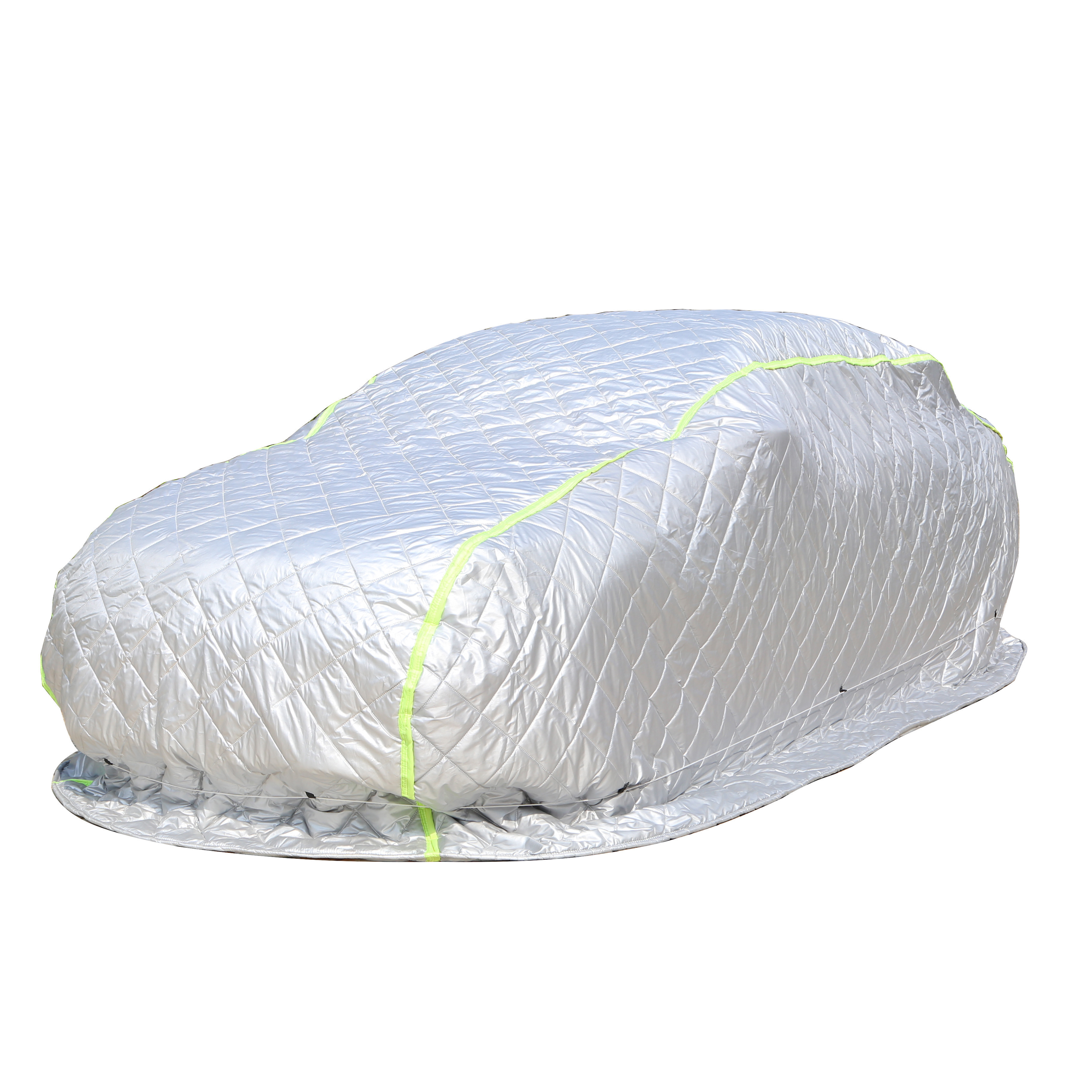 Car Hail -proof Tent Design Mesh Thickened rain, snow, hail, car, clothing, warm, sunscreen and cotton silver mop car cover