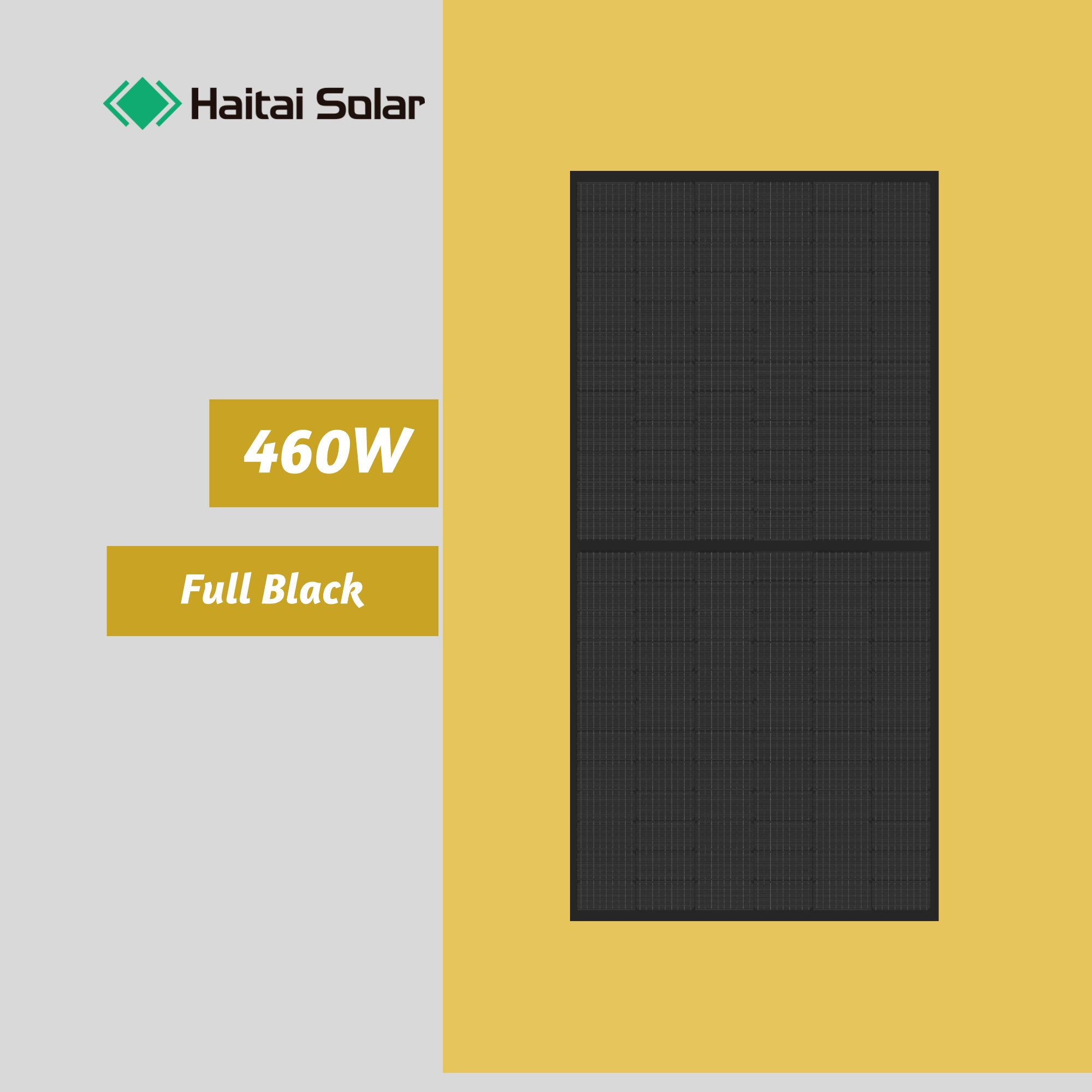 Hot Sale Solar Panels Haitai Mono Crystalline 450 Watt 455w 460w 166mm Solar Cells Power Panels For Home