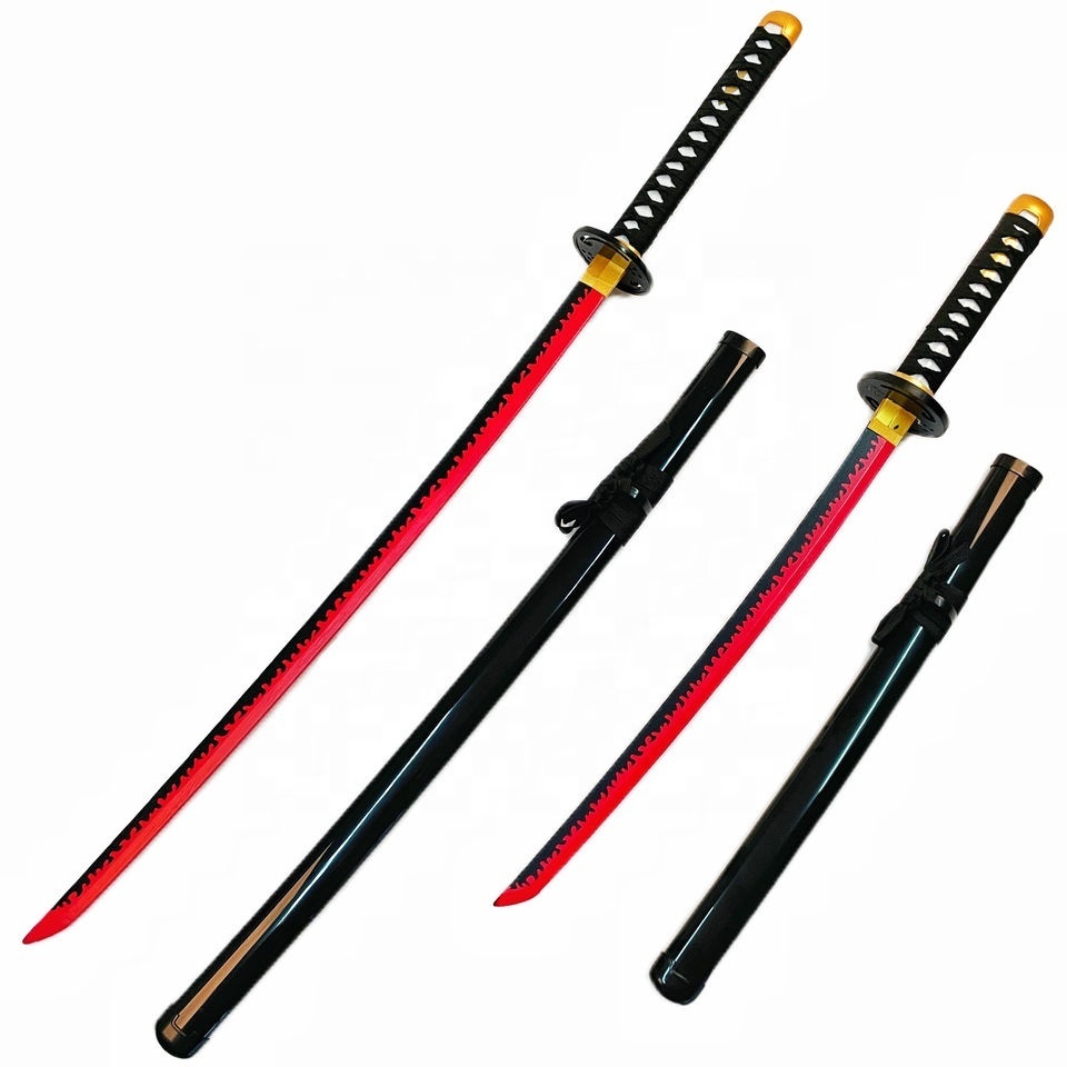 Improved version Hedao Sword Katana Demon Slayer Sword Tanjiro Black Knife Autumn Water Wooden Bamboo Sword