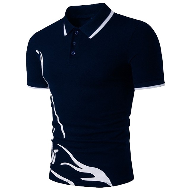 Polo T- shirts with Collar Design for Men and Boys Casual Wear Breathable Custom T-shirt