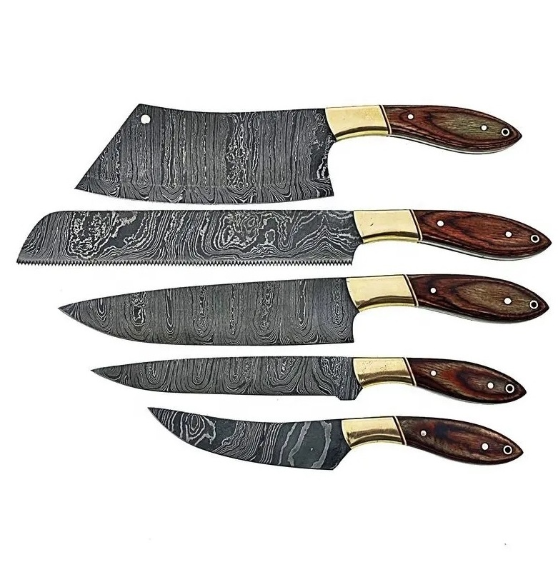 Kitchen knives Set Multiple Cooking use Chef Knife Set with Leather Roll Bag