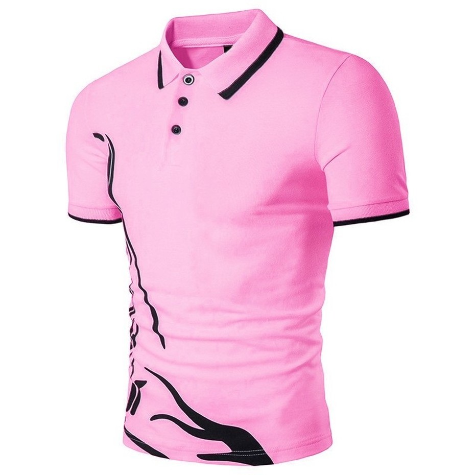 Polo T- shirts with Collar Design for Men and Boys Casual Wear Breathable Custom T-shirt