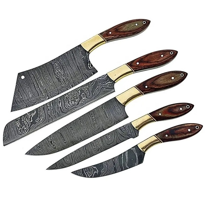 Kitchen knives Set Multiple Cooking use Chef Knife Set with Leather Roll Bag