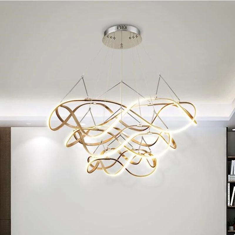 Lustres LED Ceiling Chandelier light lamp For Living Room Bedroom modern LED Large Chandelier Lighting Fixtures AC85-260V Gold