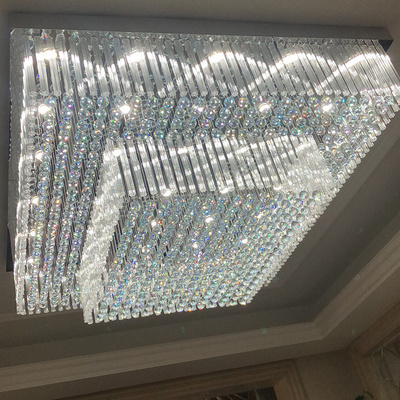 modern contemporary vintage long staircase big hotel luxury led large crystal chandeliers ceiling pendant light