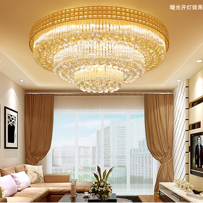 Modern Crystal LED Hallway Ceiling Light Stair Lighting Pendant Flush Lamp Stainless Steel Chandelier