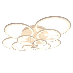 Modern residential pop flush mounted dimmable decorative acrylic kitchen bedroom led ceiling lamp round ceiling lights