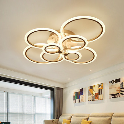 Modern residential pop flush mounted dimmable decorative acrylic kitchen bedroom led ceiling lamp round ceiling lights