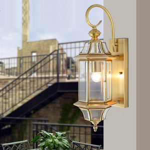 Modern IP54 Garden Brass Wall Lights Fancy Indoor Home Picture Applique Stairs Corner Sconces Led Wall Lamp Outdoor