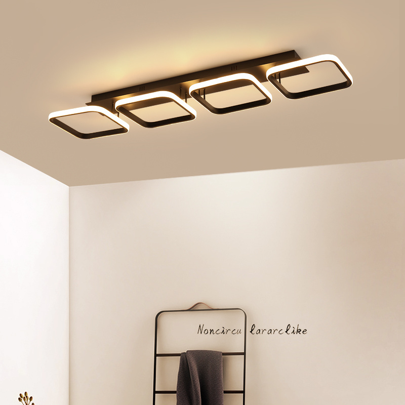 Scandinavian creative entryway ceiling light personalized square corridor aisle LED ceiling lamp