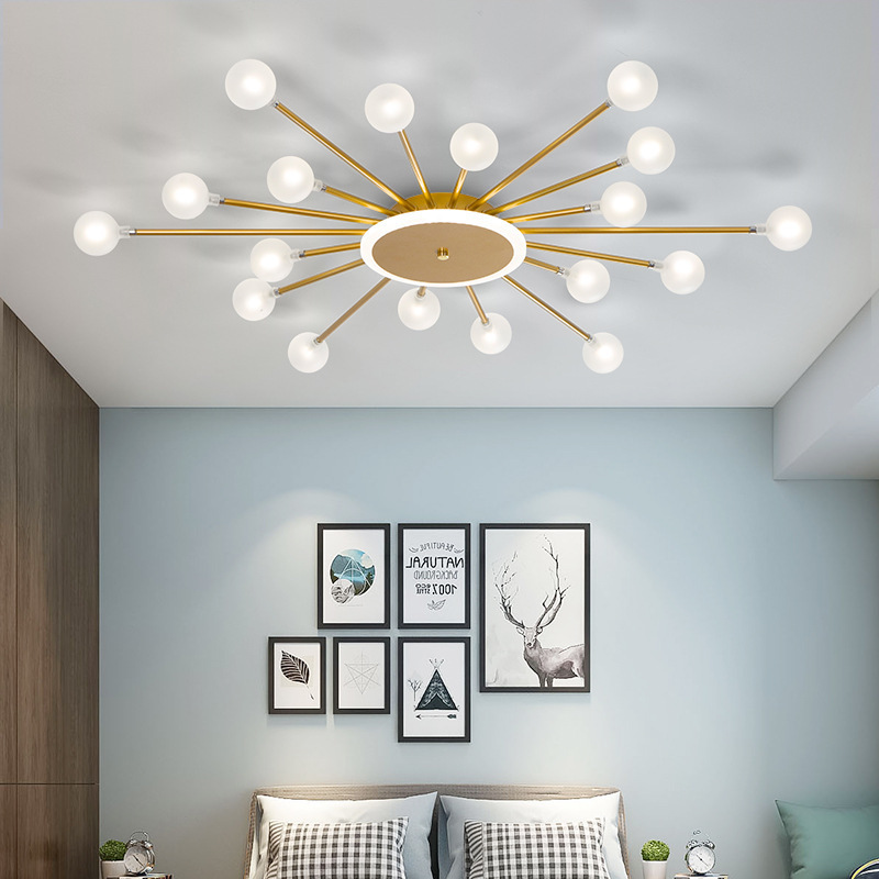 Led Ceiling Chandelier For Living Room Bedroom Home light Ball Glass Shade Modern Led Lamp Lighting Chandeliers