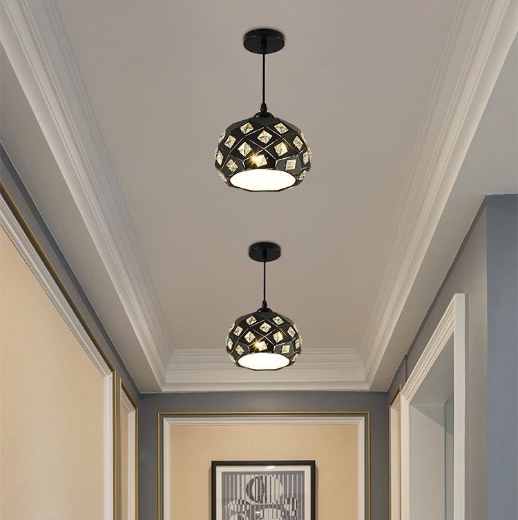 Modern corridor chandelier creative balcony foyer foyer entry light restaurant small chandelier