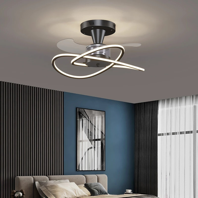 Modern LED Ceiling Fan with Lights for Living room bedroom interior LED Ceiling fan lamp lighting fixture for home ceiling fans