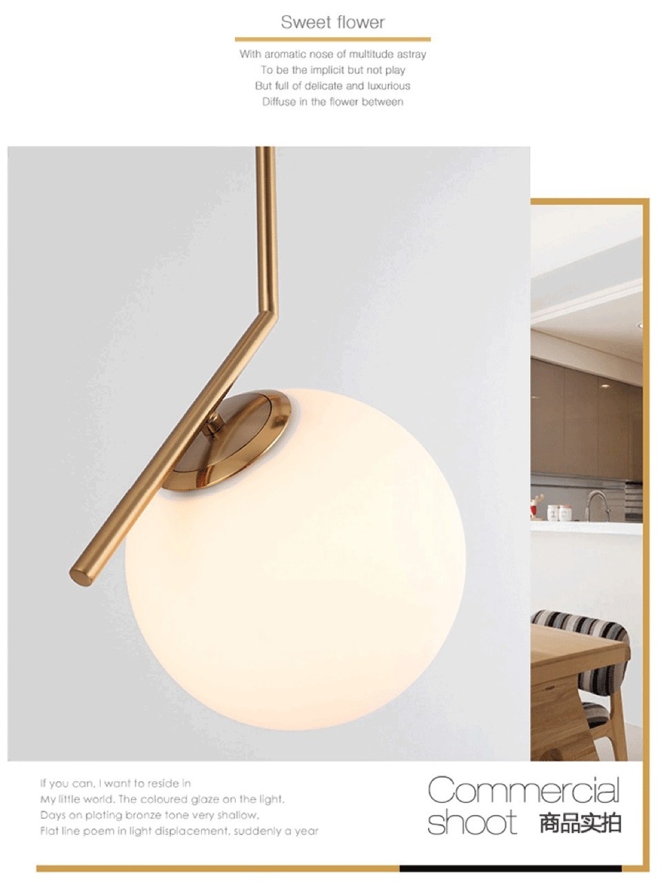 Nordic style bedroom bedside chandelier personality creative modern lamp office lights glass pendant for chandelier