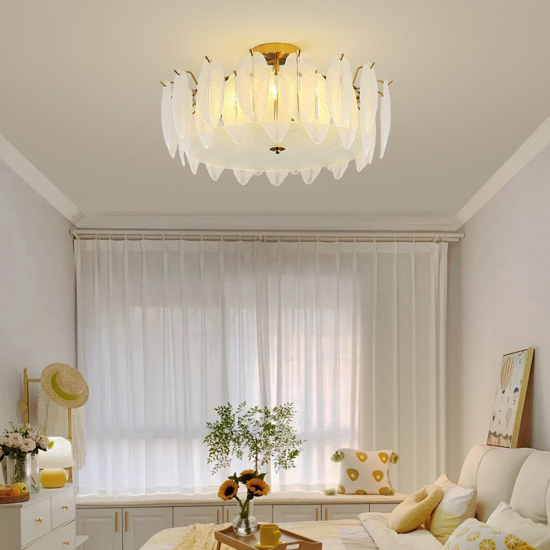 French bedroom living room design indoor decorative fancy pendant light fixtures led modern crystal chandelier ceiling light