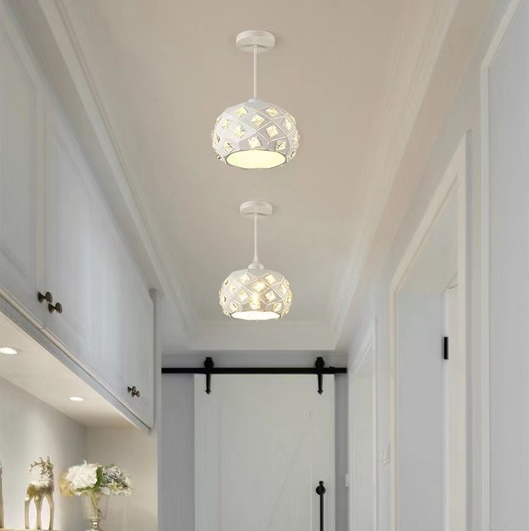 Modern corridor chandelier creative balcony foyer foyer entry light restaurant small chandelier