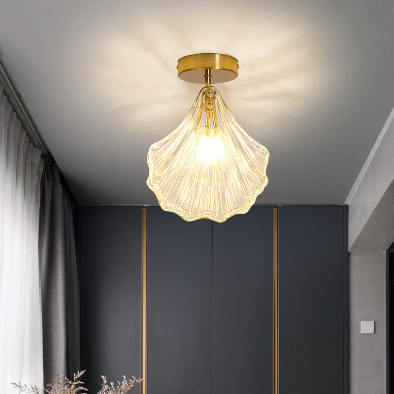 New crystal aisle corridor ceiling lamp light luxury Scandinavian creative entryway ceiling light